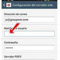 Configuracion cuenta POP3 en Samsung Galaxy S4